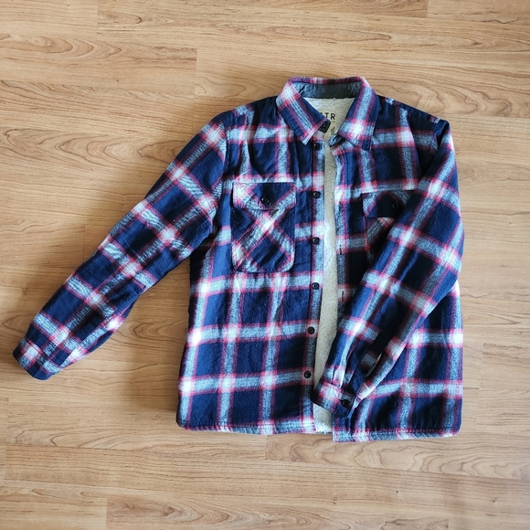 Plaid Faux Sterling Lined Shirt - Picture 2 of 5